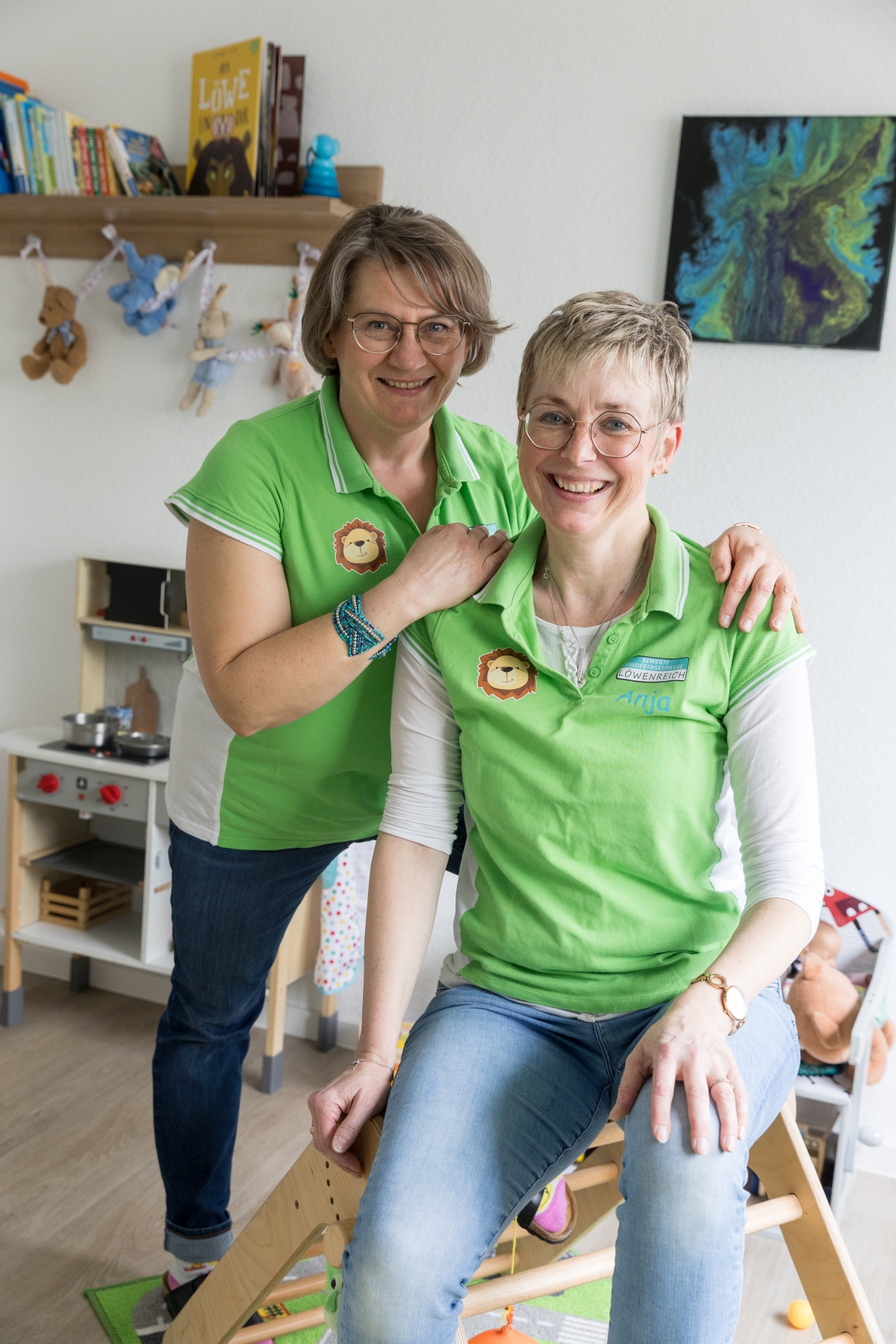 Löwenteam - v.l. Beata Sciabbarrasi, Anja Hasdorf